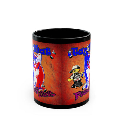 tag that - Black Mug (burnt orange)