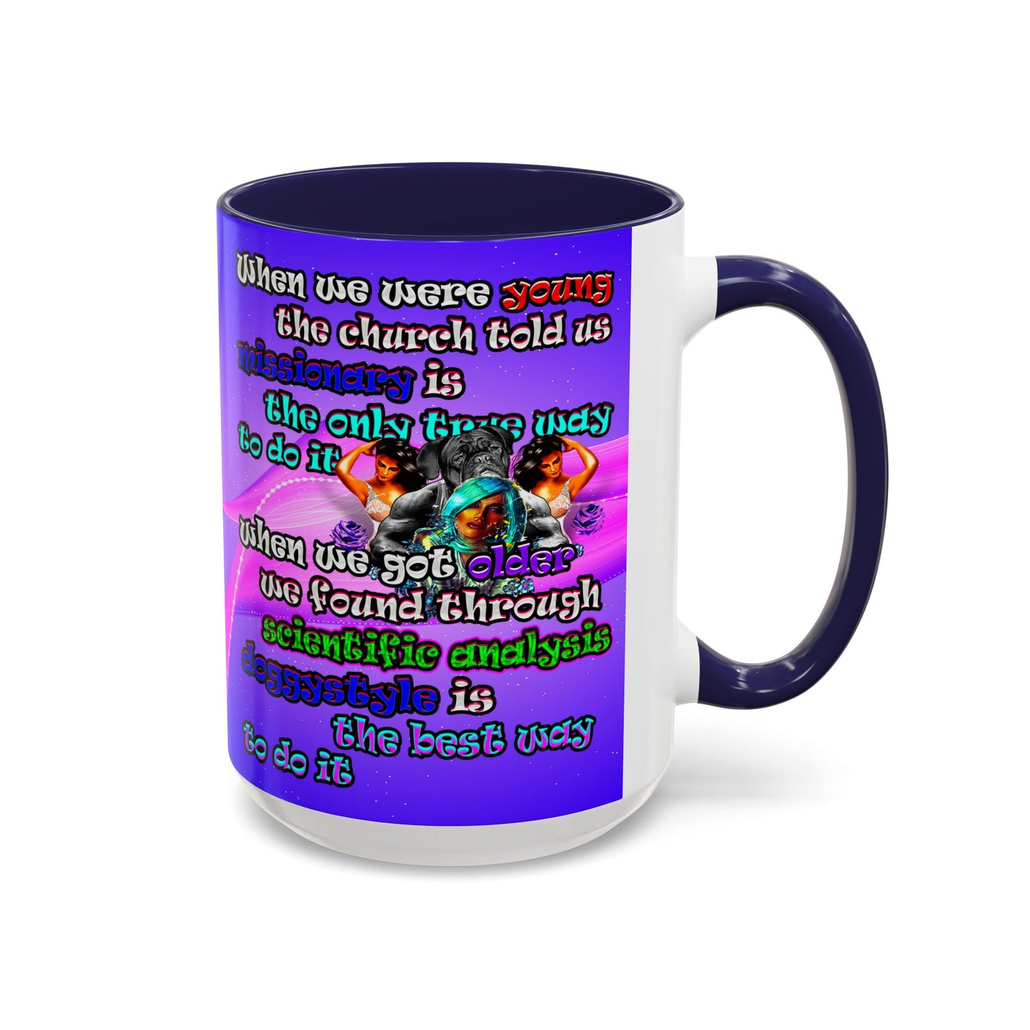 doggystyle - Accent Mug (purple-pink wave)