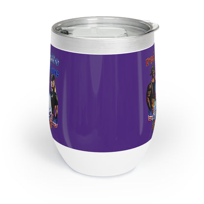 rw&b lives matter - Chill Wine Tumbler (purple)