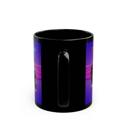 rw&b lives matter - Black Mug (purple-pink wave)