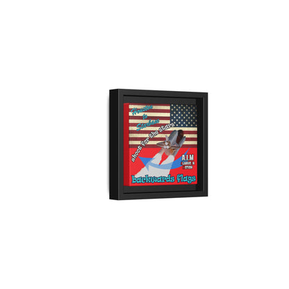 shoot for the stars - framed canvas art (red)