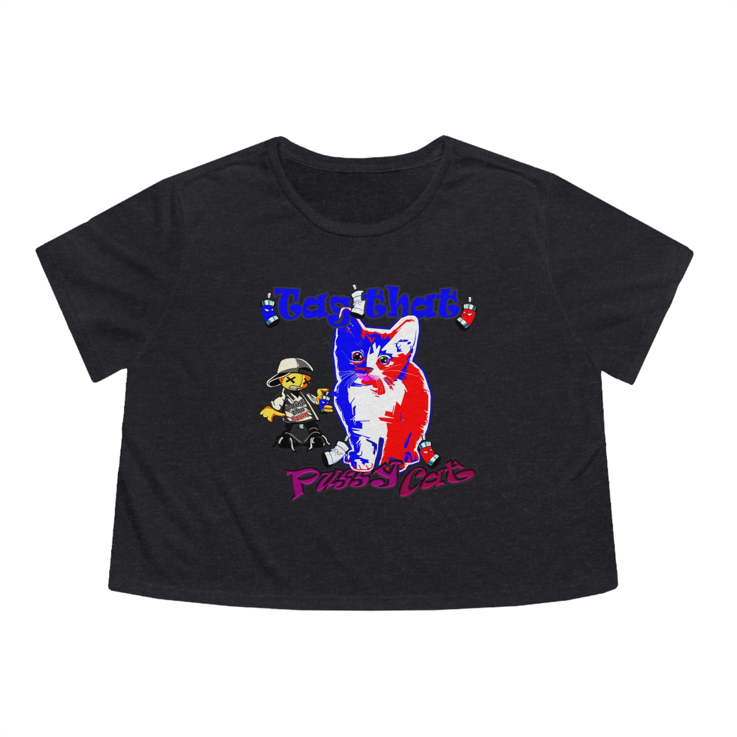 tag that - Women's Flowy Cropped Tee