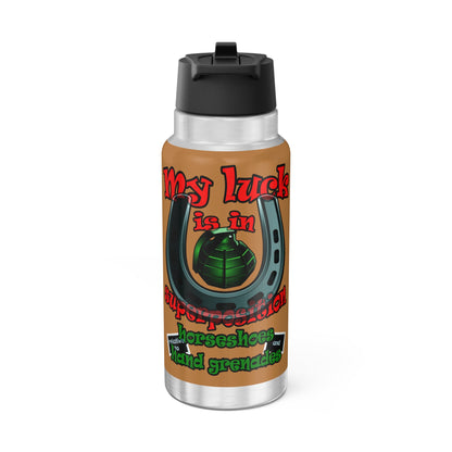 my luck - Gator Tumbler, 32oz (light brown)
