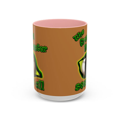 green monster - Accent Mug (light brown)