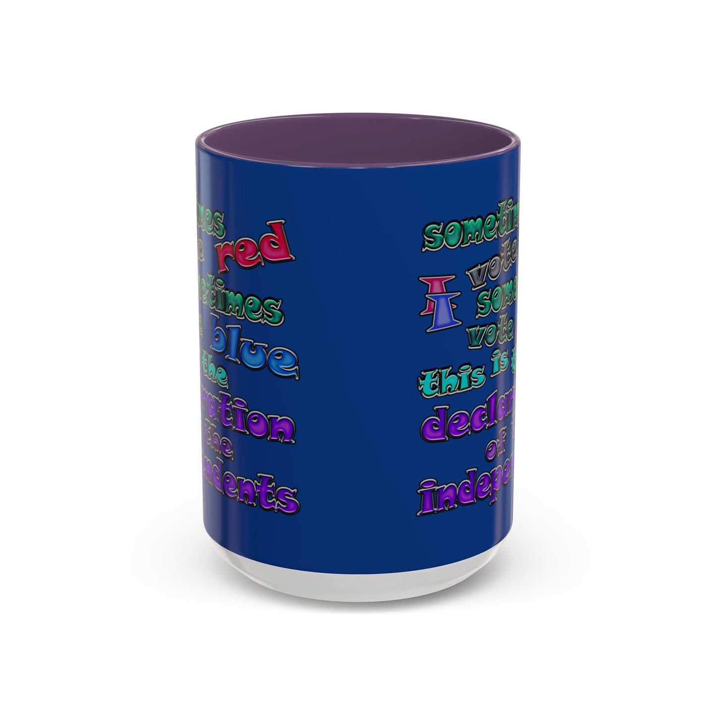 declaration of the independents - Accent Mug (dark blue)