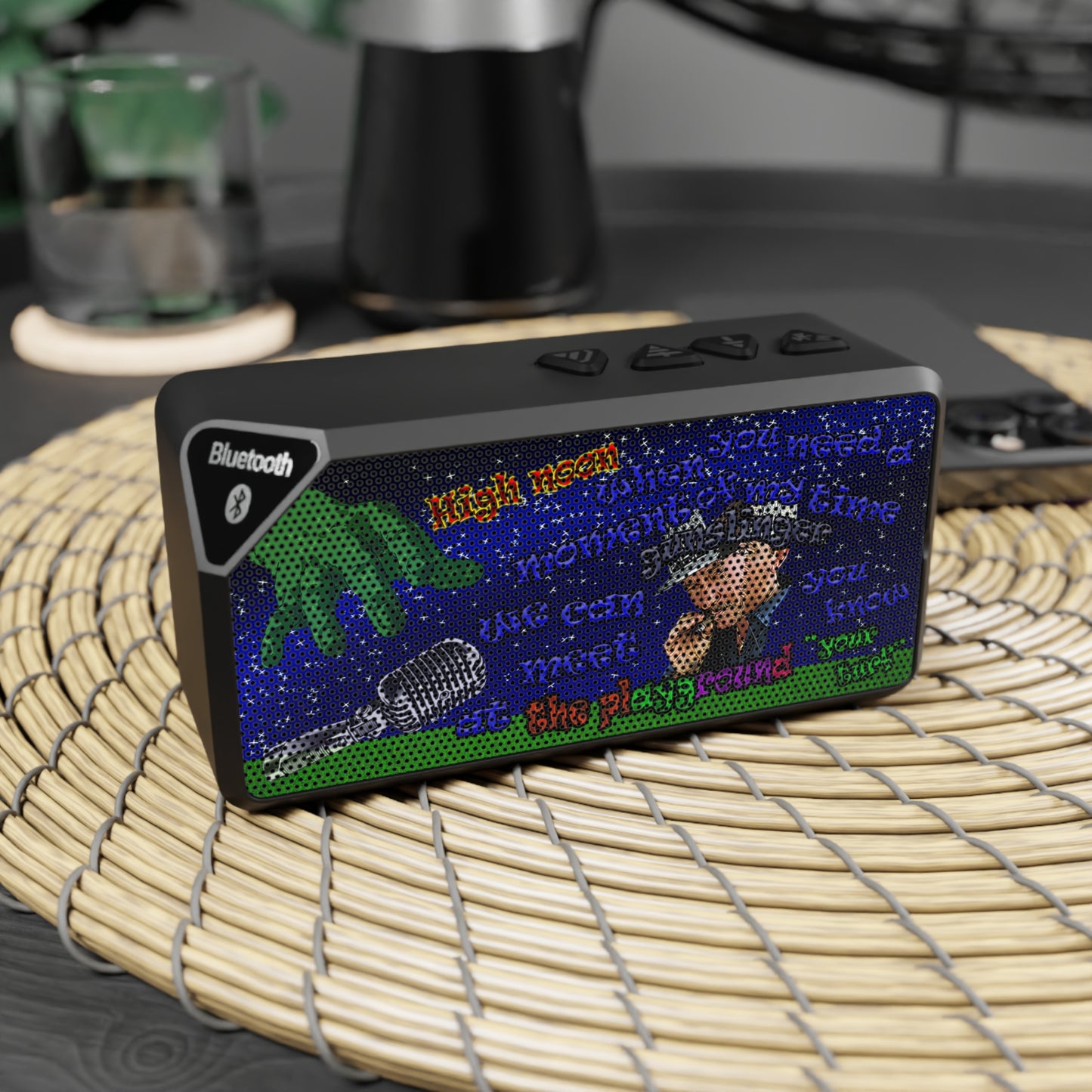 high noon - Jabba Bluetooth Speaker ('snoops' background)