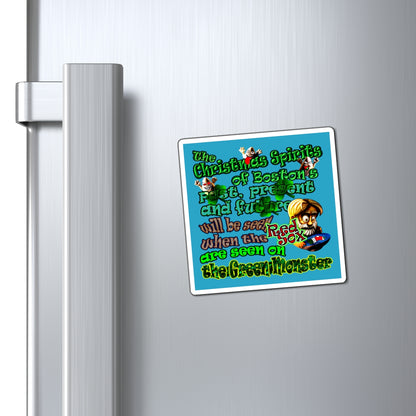 christmas spirits of boston - Magnets - (turquoise)
