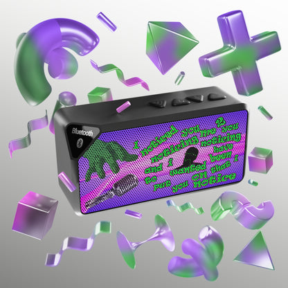 noticed you noticing - Jabba Bluetooth Speaker (purple-pink wave)
