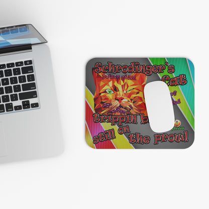 schrodinger's cat - Mouse Pad (Rectangle) (rainbow split)
