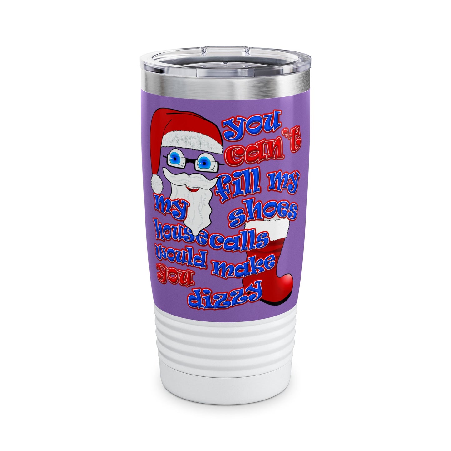 santa's shoes - Ringneck Tumbler, 20oz (light purple)