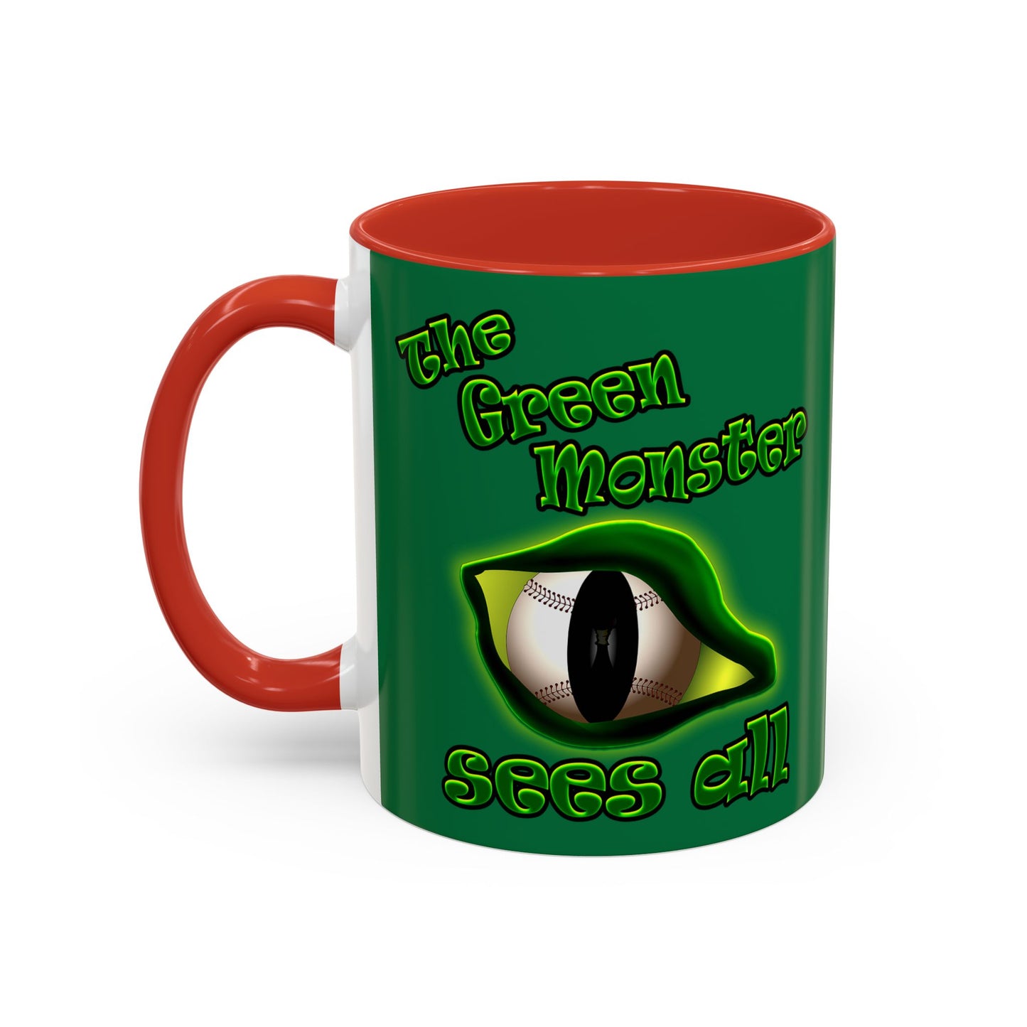 green monster - Accent Mug (dark green)