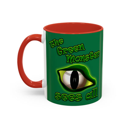 green monster - Accent Mug (dark green)