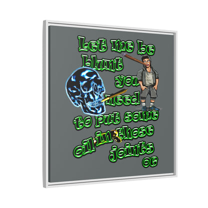 og - framed canvas art (dark grey)