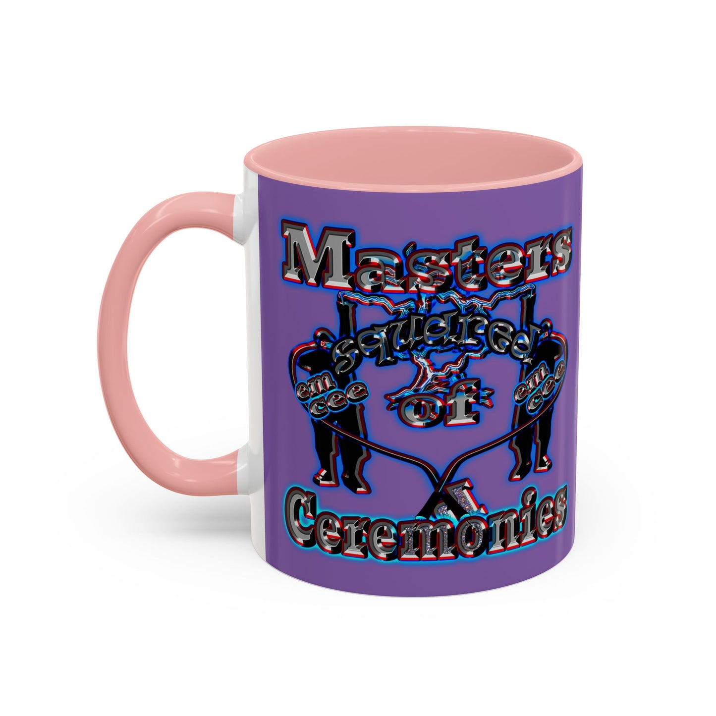 em cee squared - Accent Mug (light purple)