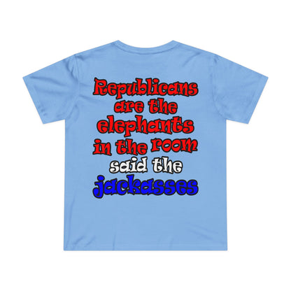 donkeys and elephants - Women’s Maple Tee