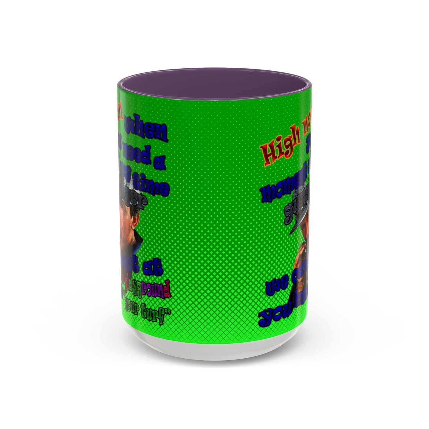 high noon - Accent Mug (logo green)