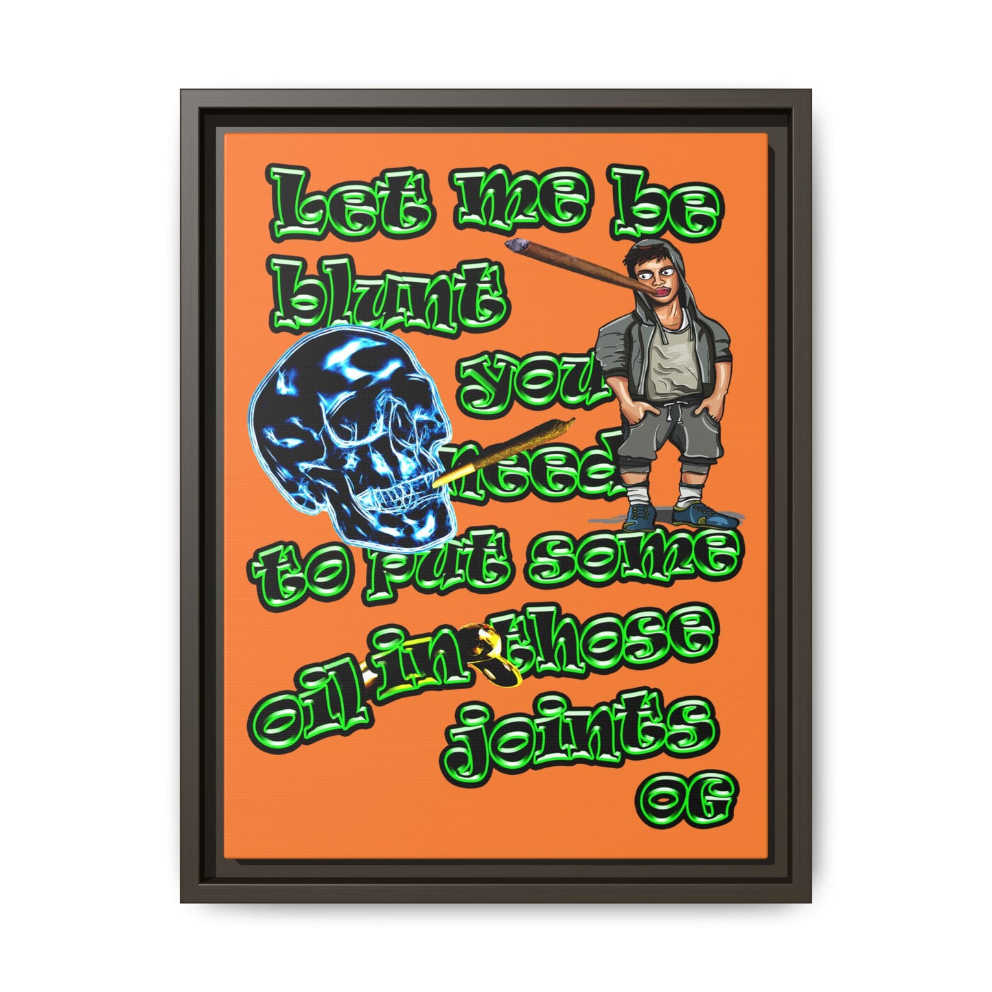 og - framed canvas art (crusta)