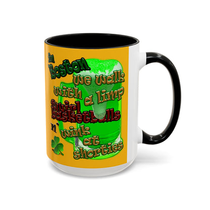 celtics logo - Accent Mug (yellow)