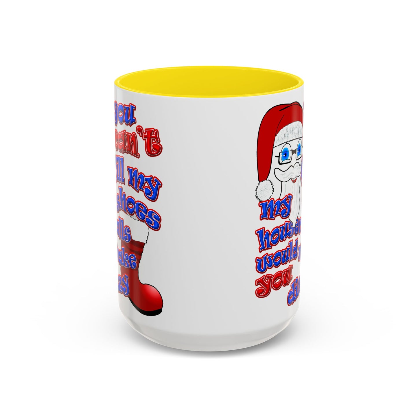 santa's shoes - Accent Mug (white)