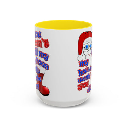 santa's shoes - Accent Mug (white)