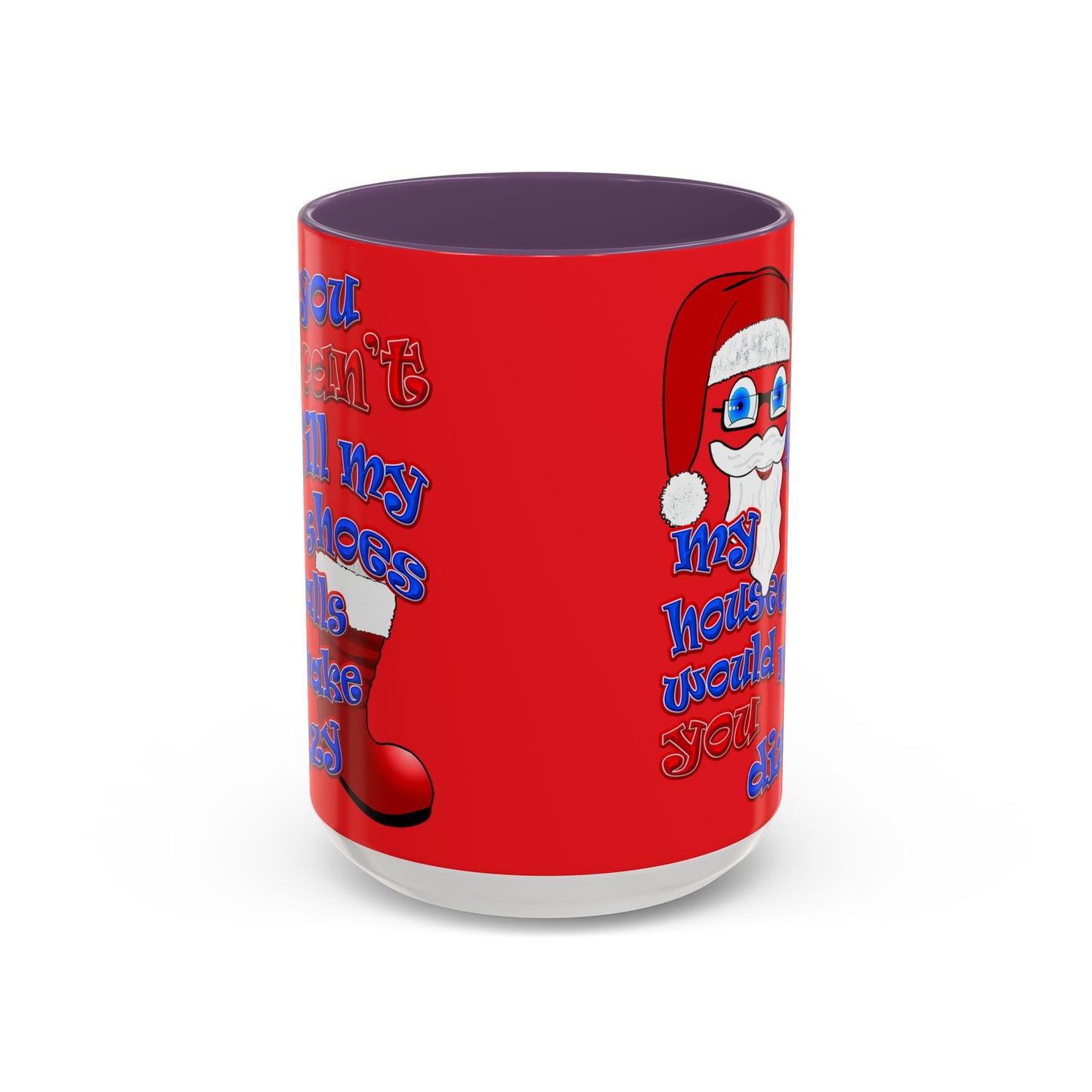 santa's shoes - Accent Mug (red)