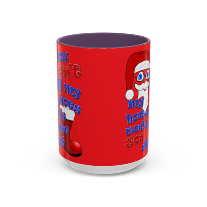 santa's shoes - Accent Mug (red)