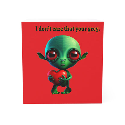 I don't care that your grey - note cube (red)