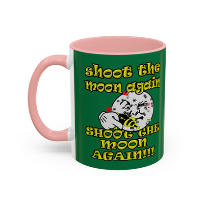 shoot the moon again - Accent Mug (dark green)