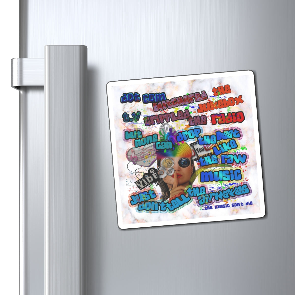 drop the beat - Magnets - (white marble)
