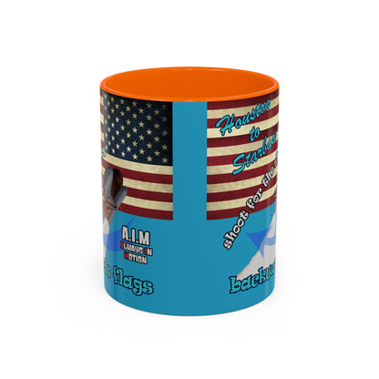 shoot for the stars - Accent Mug (turquoise)