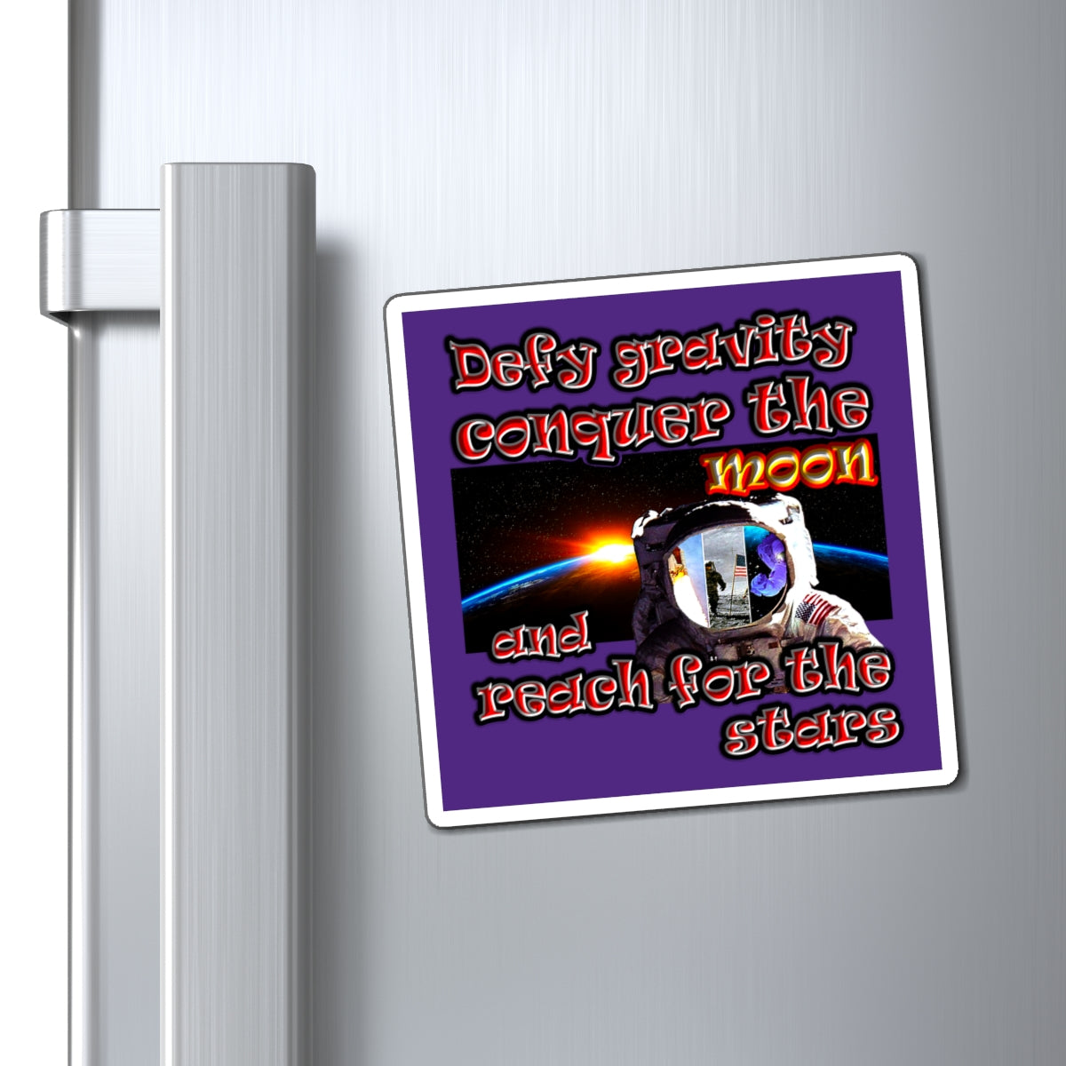 defy conquer reach - Magnets - (purple)