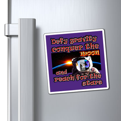 defy conquer reach - Magnets - (purple)