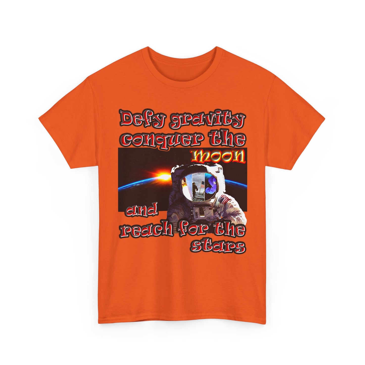defy conquer reach - Unisex Heavy Cotton Tee