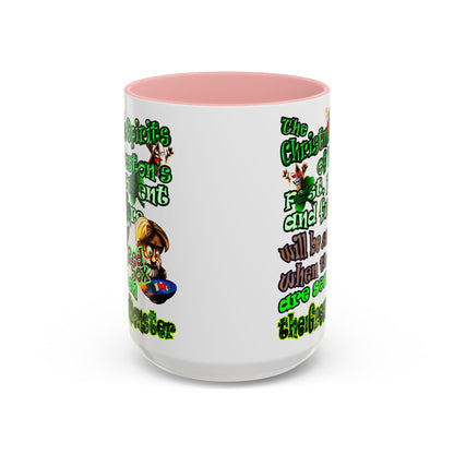 christmas spirits of boston - Accent Mug (white)