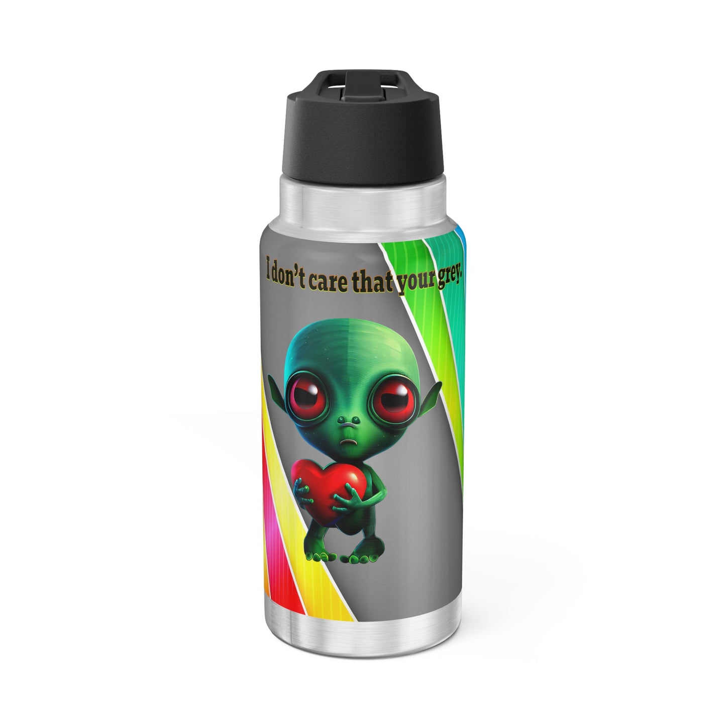 I don't care that your grey - Gator Tumbler, 32oz  (rainbow split)