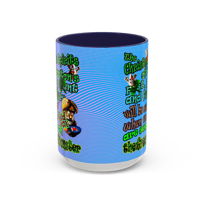 christmas spirits of boston - Accent Mug (light blue-purple wave)