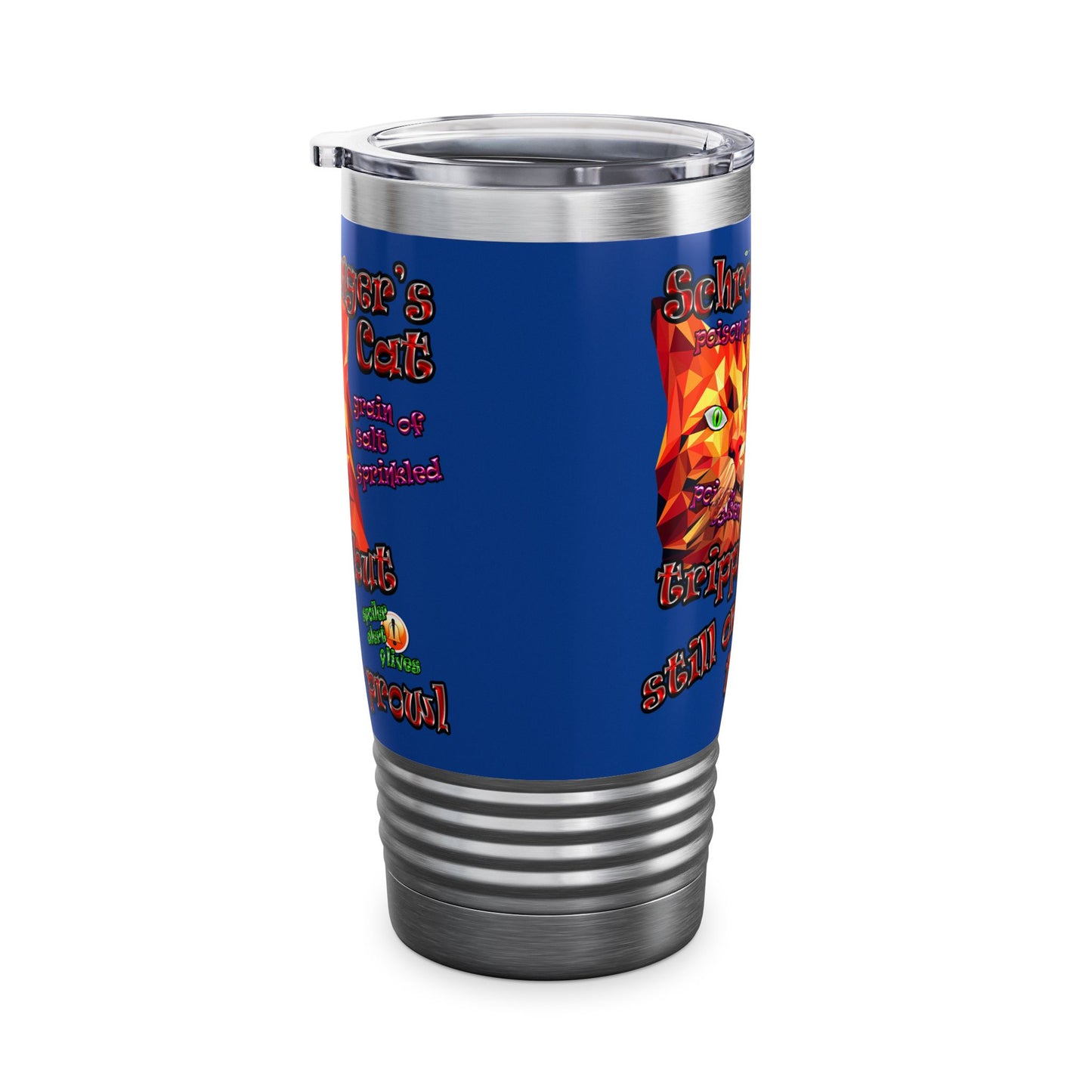 schrodinger's cat - Ringneck Tumbler, 20oz (dark blue)