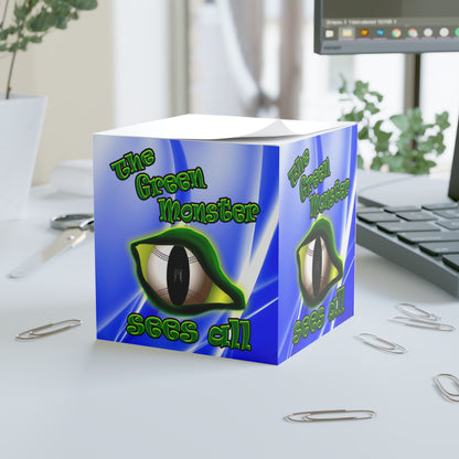 green monster - note cube (blue-white wave)