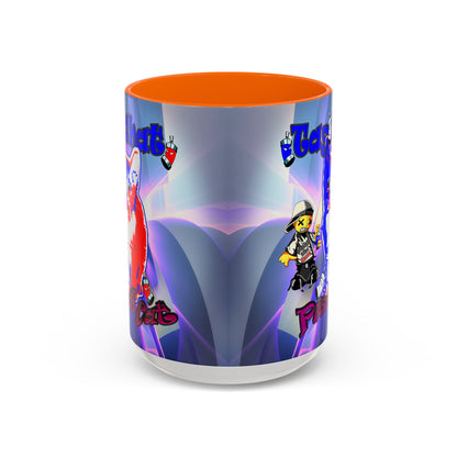 tag that - Accent Mug (grey-pink wave)