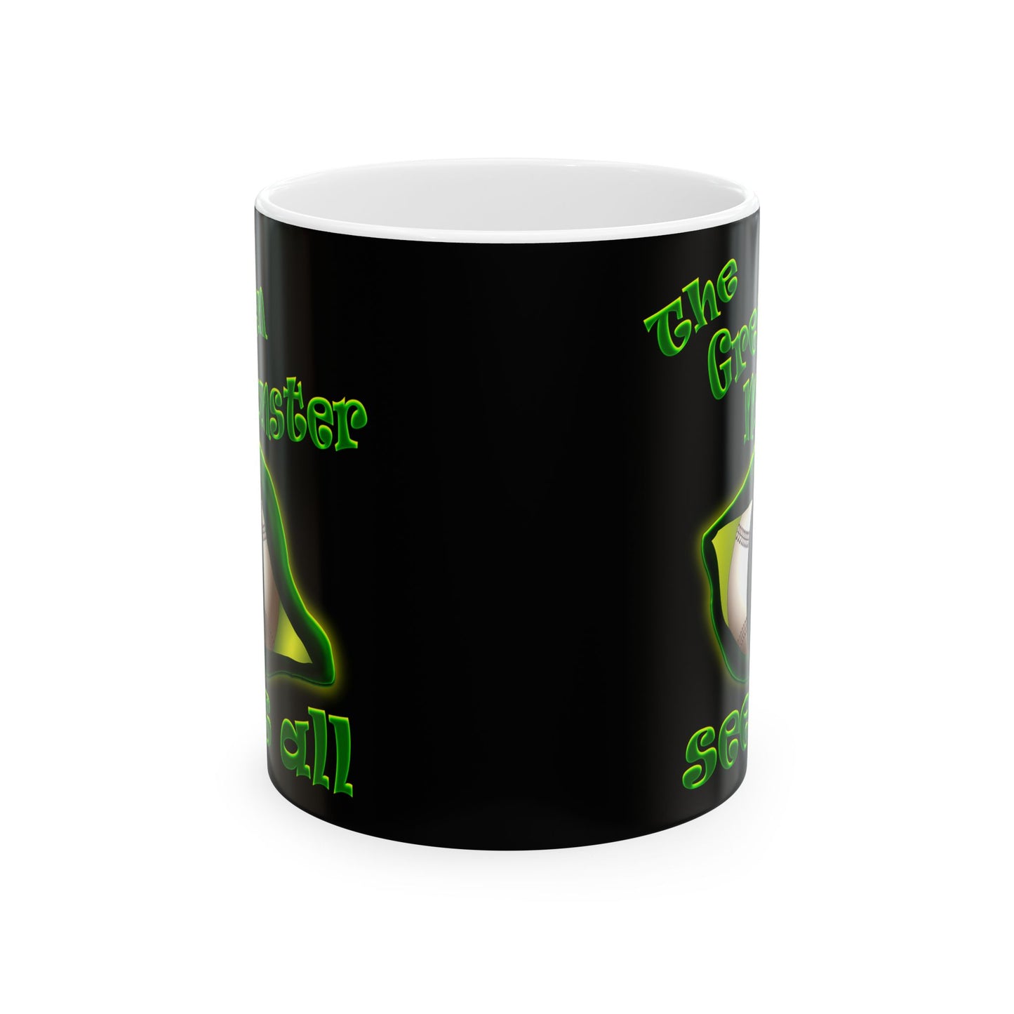 green monster - White Mug (black)