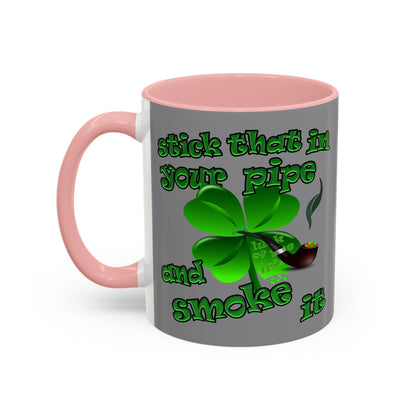 celtics logo - Accent Mug (grey)