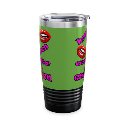 hoes b4 bros - Ringneck Tumbler, 20oz (green)