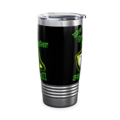 green monster - Ringneck Tumbler, 20oz (black)