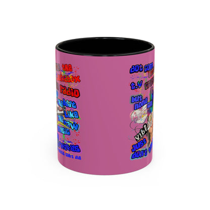 drop the beat - Accent Mug (light pink)