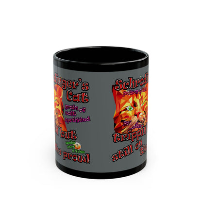 schrodinger's cat - Black Mug (dark grey)