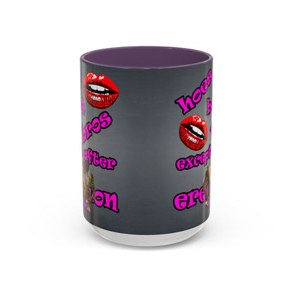 hoes b4 bros - Accent Mug (grey-light grey)