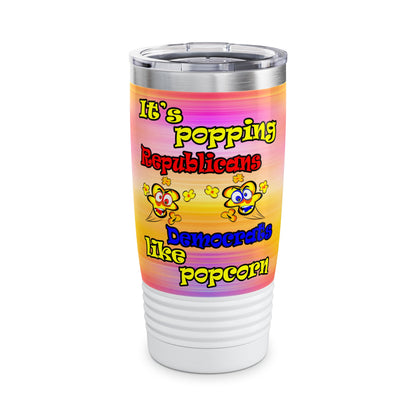 popping like popcorn - Ringneck Tumbler, 20oz (color blur)