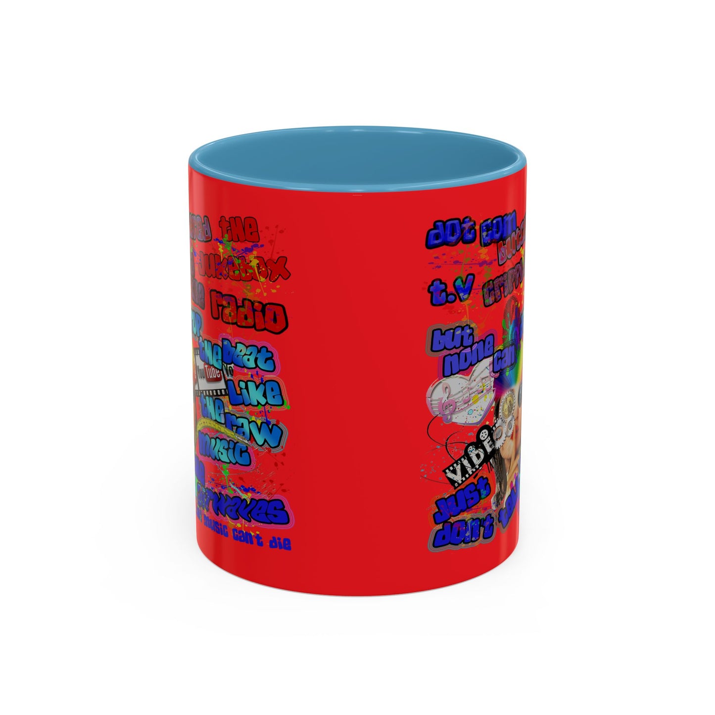drop the beat - Accent Mug (yellow)