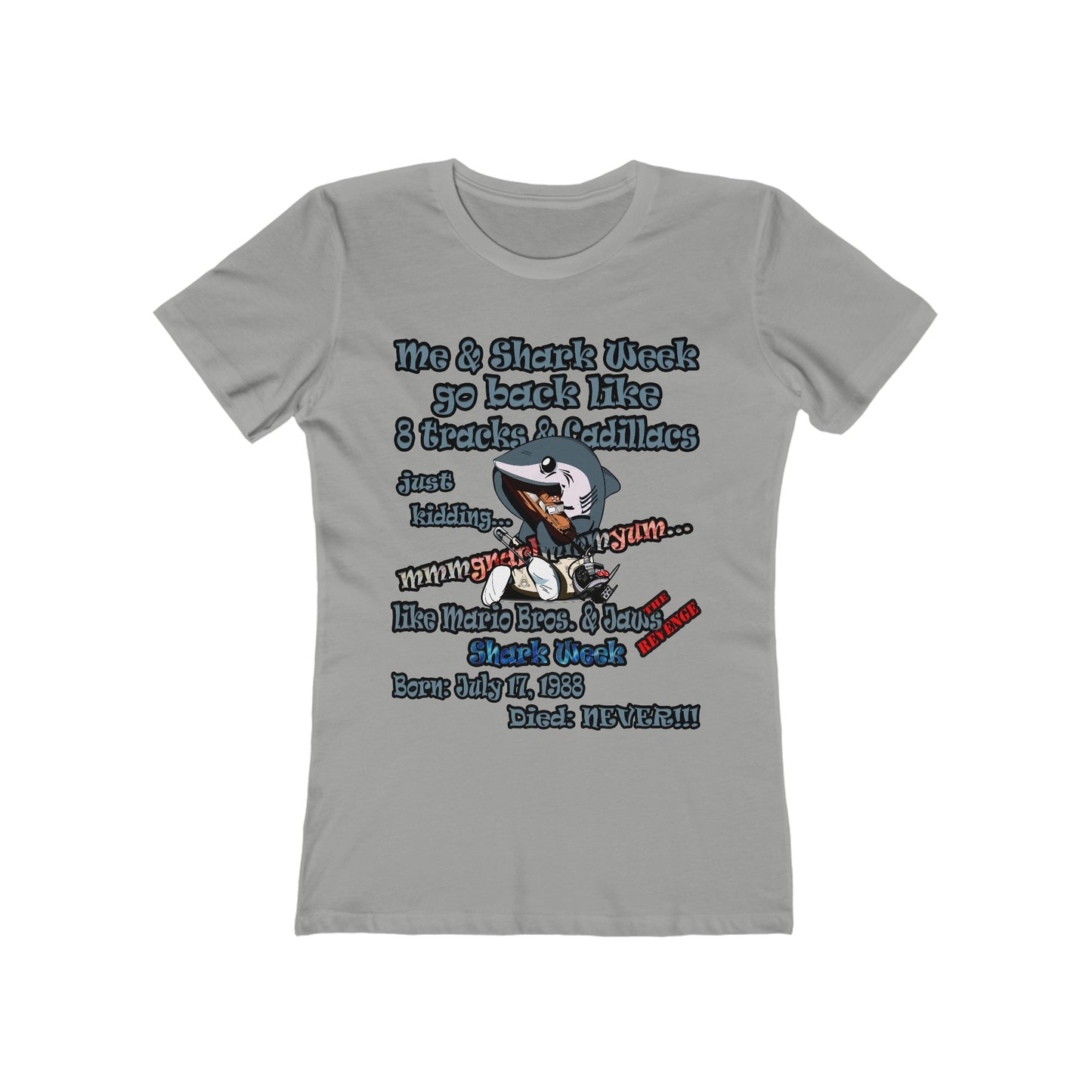 shark week - Women's The Boyfriend Tee