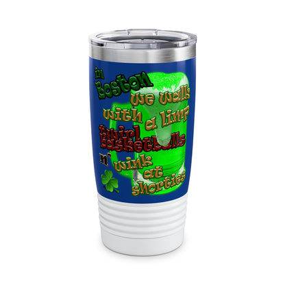celtics logo - Ringneck Tumbler, 20oz (dark blue)